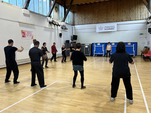 Group practice taiji